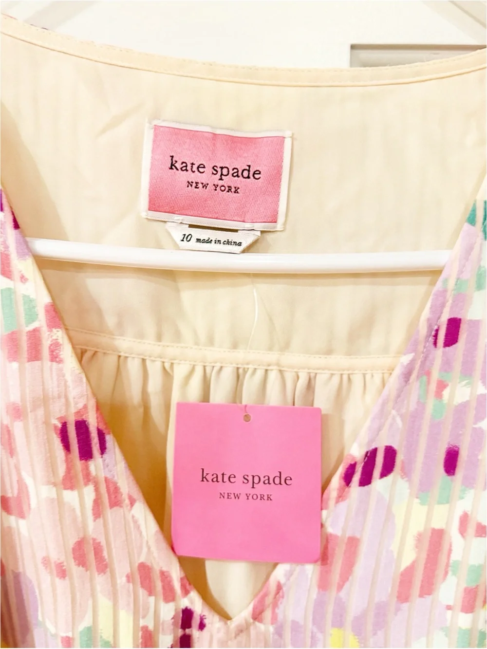 Kate Spade Painted Petals Burnout Midi Dress NWT size 10